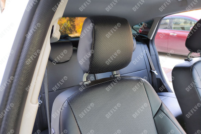 Чехлы на сиденья Ford Focus 3, 2010-2019, комплектация Trend Sport, Titanium, экокожа черная