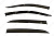 Дефлекторы окон Toyota Corolla (E120), 2000-2007, хэтчбек, 5 дверей