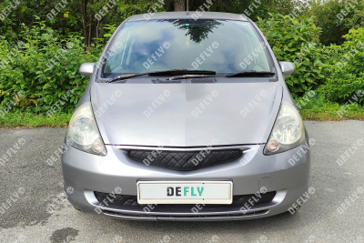 Утеплитель радиатора для Honda Fit (GD), 2001-2004, до рестайлинга, экокожа черная 