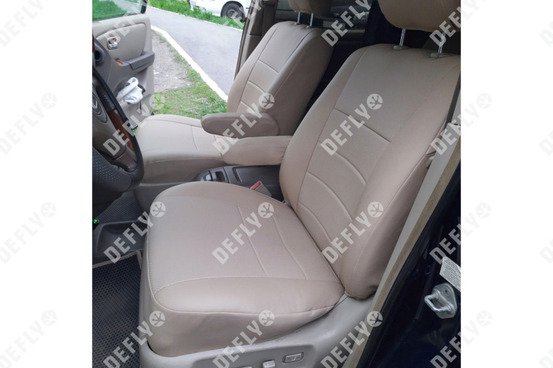 Чехлы на сиденья Lexus RX (XU10), 2000-2003, рестайлинг, экокожа бежевая