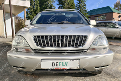 Утеплитель радиатора для Toyota Harrier, Lexus RX (XU10), 1997-2003, экокожа черная