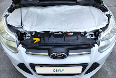 Автоодеяло и утеплитель радиатора Ford Focus III, 2010-2015, до рестайлинга