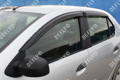 Дефлекторы окон Renault Logan (L52), Stepway, 2014-2022