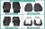 Чехлы на сиденья Toyota Land Cruiser Prado (J120), 2002-2009, левый руль, экокожа черная