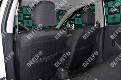 Чехлы на сиденья Nissan Almera (G15), 2012-2019, задний ряд 60/40, жаккард 
