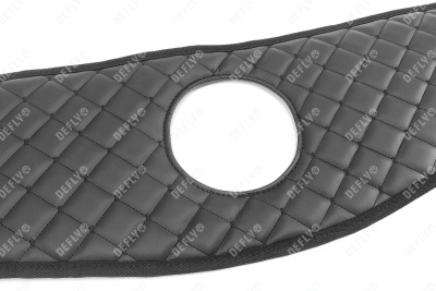 Утеплитель радиатора для Nissan Qashqai (J10), 2006-2010, экокожа черная 