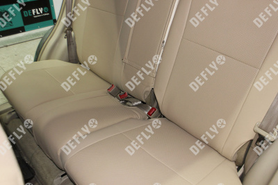 Чехлы на сиденья Toyota Harrier 1997-2003, Lexus RX 1998-2001, до рестайлинга, (XU10), экокожа бежевая