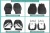 Чехлы на сиденья Honda Freed (GB3, GB4), 2008-2011, 6 мест, капитанские кресла, экокожа черная
