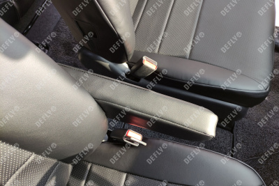 Чехлы на сиденья Honda Freed (GB3, GB4), 2008-2016, 4 места, капитанские кресла, экокожа черная