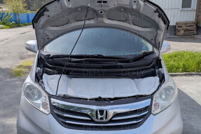 Автоодеяло и утеплитель радиатора Honda Freed (GB3, GB4), 2008-2011, до рестайлига