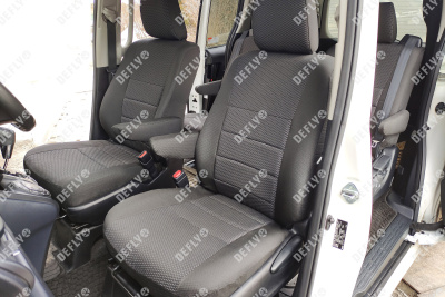Чехлы на сиденья Toyota Noah/Voxy/Esquire (R80), 2014-2021, 6 мест, капитанские кресла, жаккард