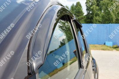 Дефлекторы окон Renault Duster (HS), 2010-2021, Nissan Terrano (D10), 2014-2022
