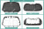 Чехлы на сиденья Toyota Avensis (T250), 2003-2008, cедан, спинка 2 ряда цельная, экокожа черная