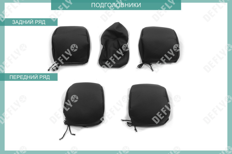 Чехлы на сиденья Renault Sandero (B52), Stepway, 2012-2022, экокожа черная