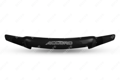 Дефлектор капота Honda Accord, 2002-2006, с хромированным молдингом
