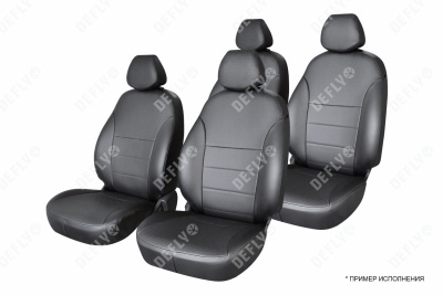 Чехлы на сиденья Honda Stepwgn (RP1-RP5), 2015-2021, 4 места, капитанские кресла, экокожа черная