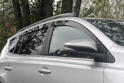 Дефлекторы окон 2D Toyota RAV4 (XA40), 2012-2019, комплект 6 шт.