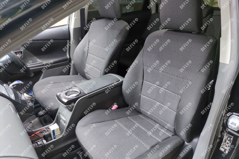Чехлы на сиденья Toyotа Prius Alpha (XW40), 2011-2021, 5 мест, 2-й ряд 60/40, жаккард