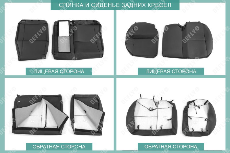 Чехлы на сиденья Ford Focus 3, 2010-2019, комплектация Trend Sport, Titanium, экокожа черная