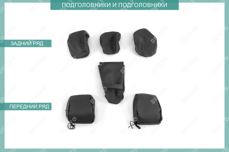 Чехлы на сиденья Ford Focus 3, 2010-2019, комплектация Trend Sport, Titanium, экокожа черная