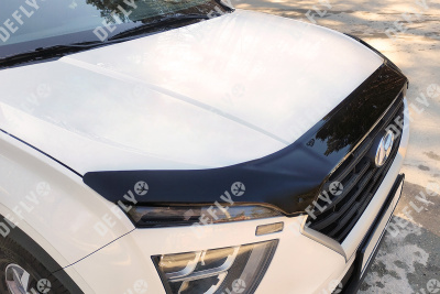 Дефлектор капота NEOFIX Hyundai Creta (SU2), 2020-2022, полноразмерный 