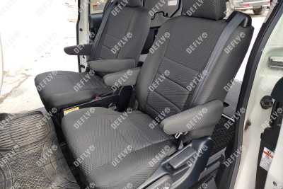 Чехлы на сиденья Toyota Noah/Voxy/Esquire (R80), 2014-2021, 6 мест, капитанские кресла, жаккард