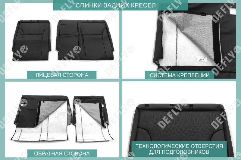 Чехлы на сиденья Renault Sandero (B52), Stepway, 2012-2022, экокожа черная