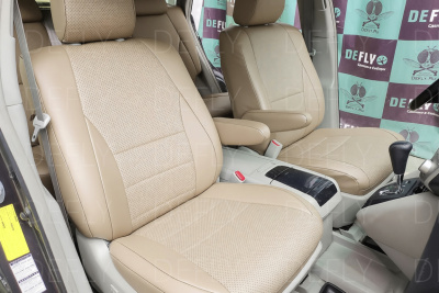 Чехлы на сиденья Lexus RX, Toyota Harrier (XU30), 2003-2013, экокожа бежевая