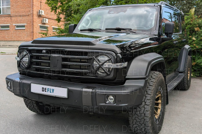 Дефлектор капота Touring Tank 300, 2020-н.в., с фонарями LED