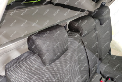 Чехлы на сиденья Toyotа Prius Alpha (XW40), 2011-2021, 5 мест, 2-й ряд 60/40, жаккард