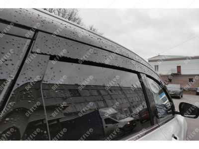 Дефлекторы окон 2D Geely Coolray, Belgee X50, 2018-2026, комплект 4 шт.