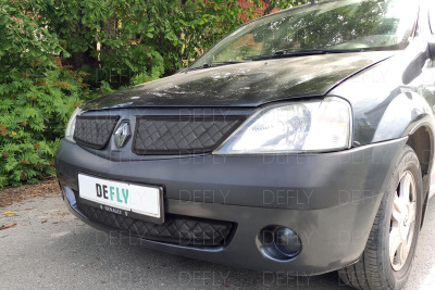 Автоодеяло и утеплитель радиатора Renault Logan (L90), 2004-2009, до рестайлинга