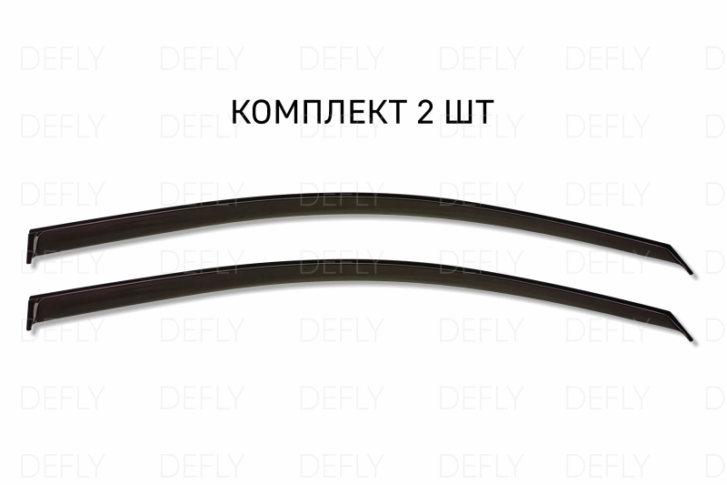 Дефлекторы окон Ford Focus 2, 2004-2011, хэтчбек, 3 двери