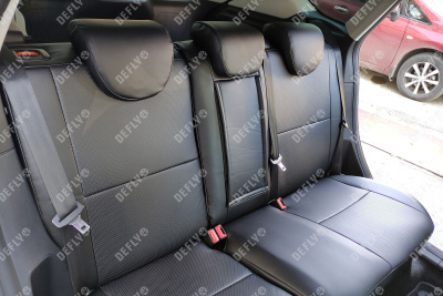Чехлы на сиденья Ford Focus 3, 2010-2019, комплектация Trend Sport, Titanium, экокожа черная