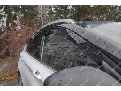Дефлекторы окон 2D Geely Coolray, Belgee X50, 2018-2026, комплект 4 шт.
