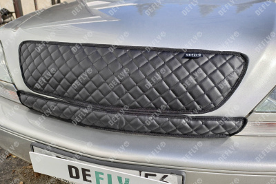 Утеплитель радиатора для Toyota Harrier, Lexus RX (XU10), 1997-2003, экокожа черная