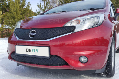 Автоодеяло и утеплитель радиатора Nissan Note (E12), 2012-2016, до рестайлинга