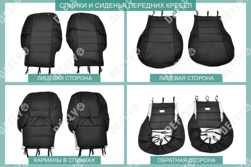 Чехлы на сиденья Toyota Ipsum/Picnic (ACM20), 2001-2009, 7 мест, 2-й ряд 60/40, жаккард