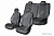 Чехлы на сиденья Mitsubishi ASX/RVR, 2010-2022, Citroen C4 Aircross, 2012-2017, Peugeot 4008, 2012-2015, экокожа черная/жаккард