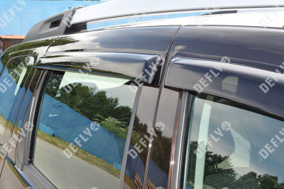Дефлекторы окон Renault Duster (HS), 2010-2021, Nissan Terrano (D10), 2014-2022