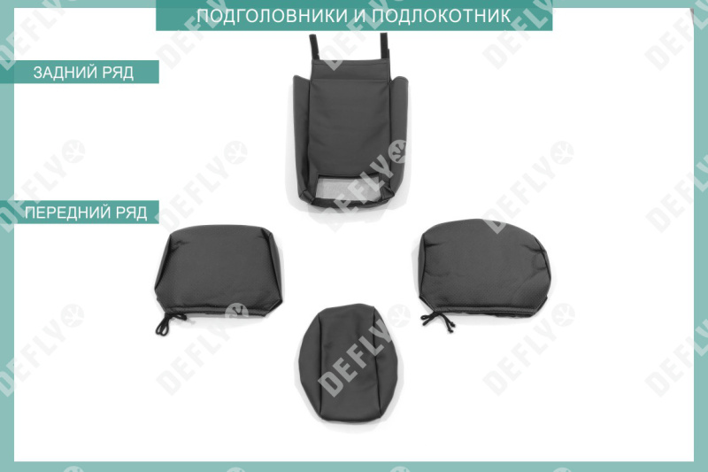 Чехлы на сиденья Nissan Bluebird Sylphy (G10), 2000-2005, экокожа черная