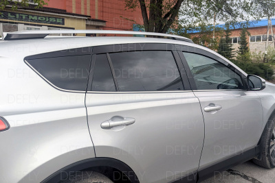 Дефлекторы окон 2D Toyota RAV4 (XA40), 2012-2019, комплект 6 шт.