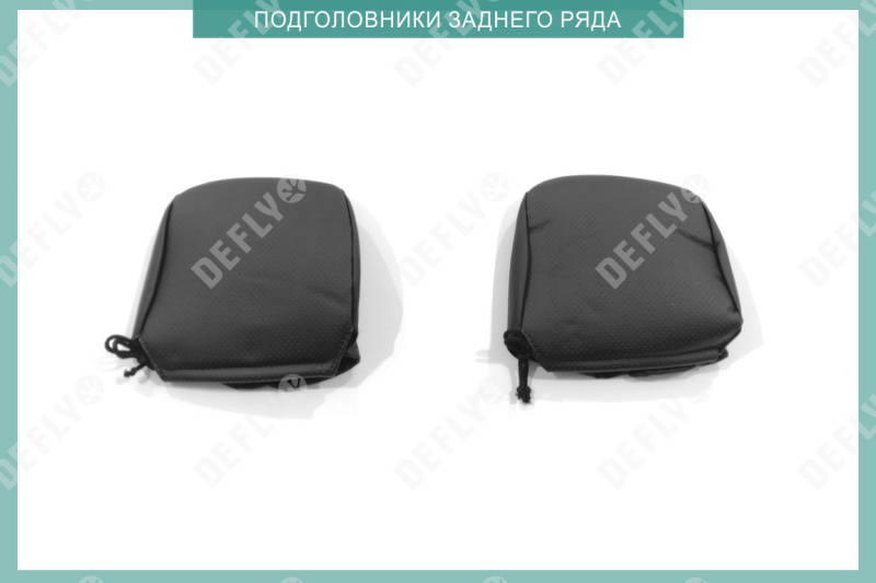 Чехлы на сиденья Toyota Vitz (XP130), 2010-2020, 1 ряд подголовник слитный, 2 ряд спинка цельная, экокожа черная