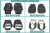 Чехлы на сиденья Toyotа Prius Alpha (XW40), 2011-2021, 5 мест, 2-й ряд 60/40, экокожа черная