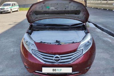 Автоодеяло и утеплитель радиатора Nissan Note (E12), 2012-2016, до рестайлинга