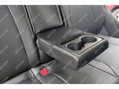 Чехлы на сиденья Mazda CX-5 (KF), 2016-2026, спинка 2 ряда 40/20/40, экокожа черная