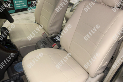 Чехлы на сиденья Toyota Harrier 1997-2003, Lexus RX 1998-2001, до рестайлинга, (XU10), экокожа бежевая