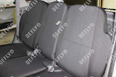 Чехлы на сиденья Toyota Funcargo, 1999-2005, со столиком-подлокотником 2-го ряда , жаккард