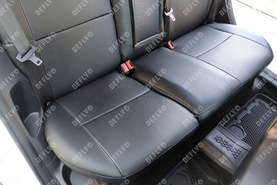 Чехлы на сиденья Ford Focus 3, 2010-2019, комплектация Trend Sport, Titanium, экокожа черная