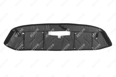 Утеплитель радиатора для Haval F7, F7x, 2018-2022, экокожа черная 